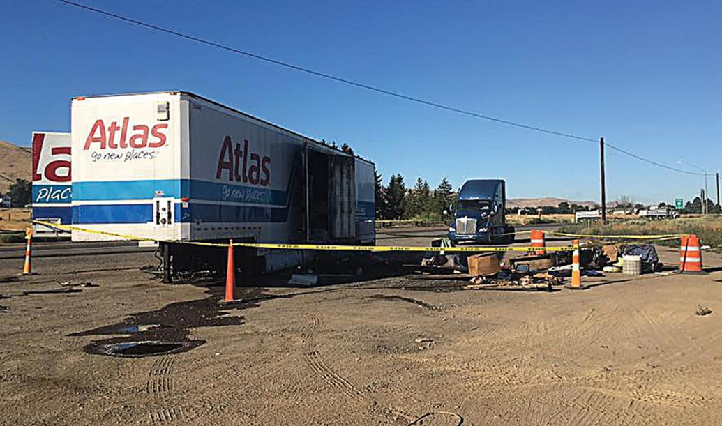 Fire destroys moving truck on interstate | News | sunnysidesun.com