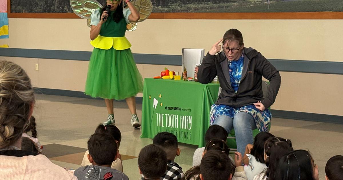 Sunnyside students receive a visit from The Tooth Fairy