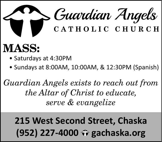 Mass: • Saturdays at 4:30PM •