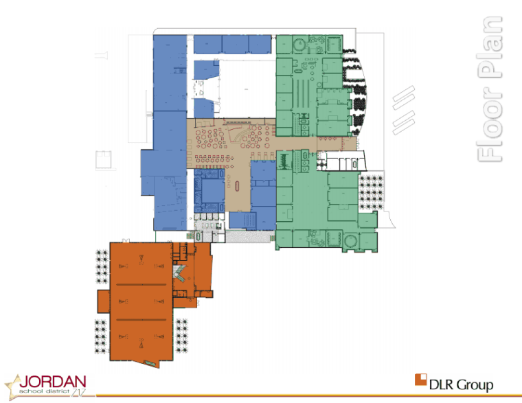 colorful high school floor plans