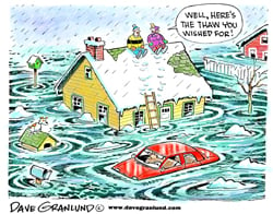 Cartoon: Winter thaw and flooding | Chaska News 