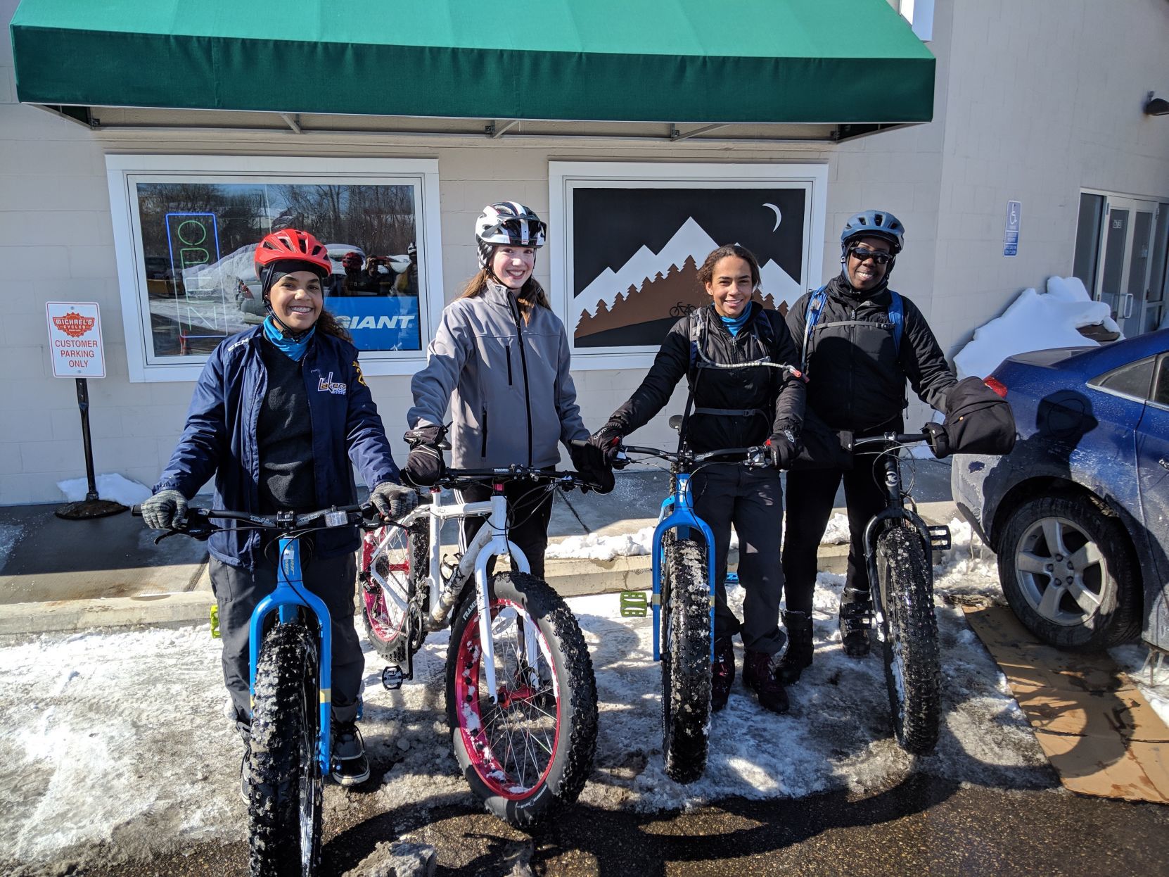 Girls shop fat bike