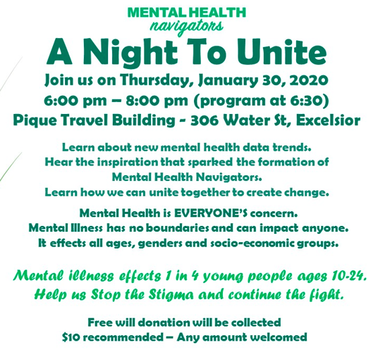 A Night to Unite - Mental Health Navigators