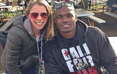 Adrienne Peterson meets Adrian Peterson, Prior Lake Sports