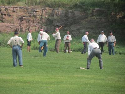 1860s vintage baseball game in Waconia