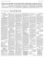 Public notices from the February 4, 2023 Prior Lake American
