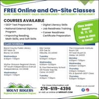 MOUNT ROGERS REGIONAL ADULT EDUCATION PROGRAM