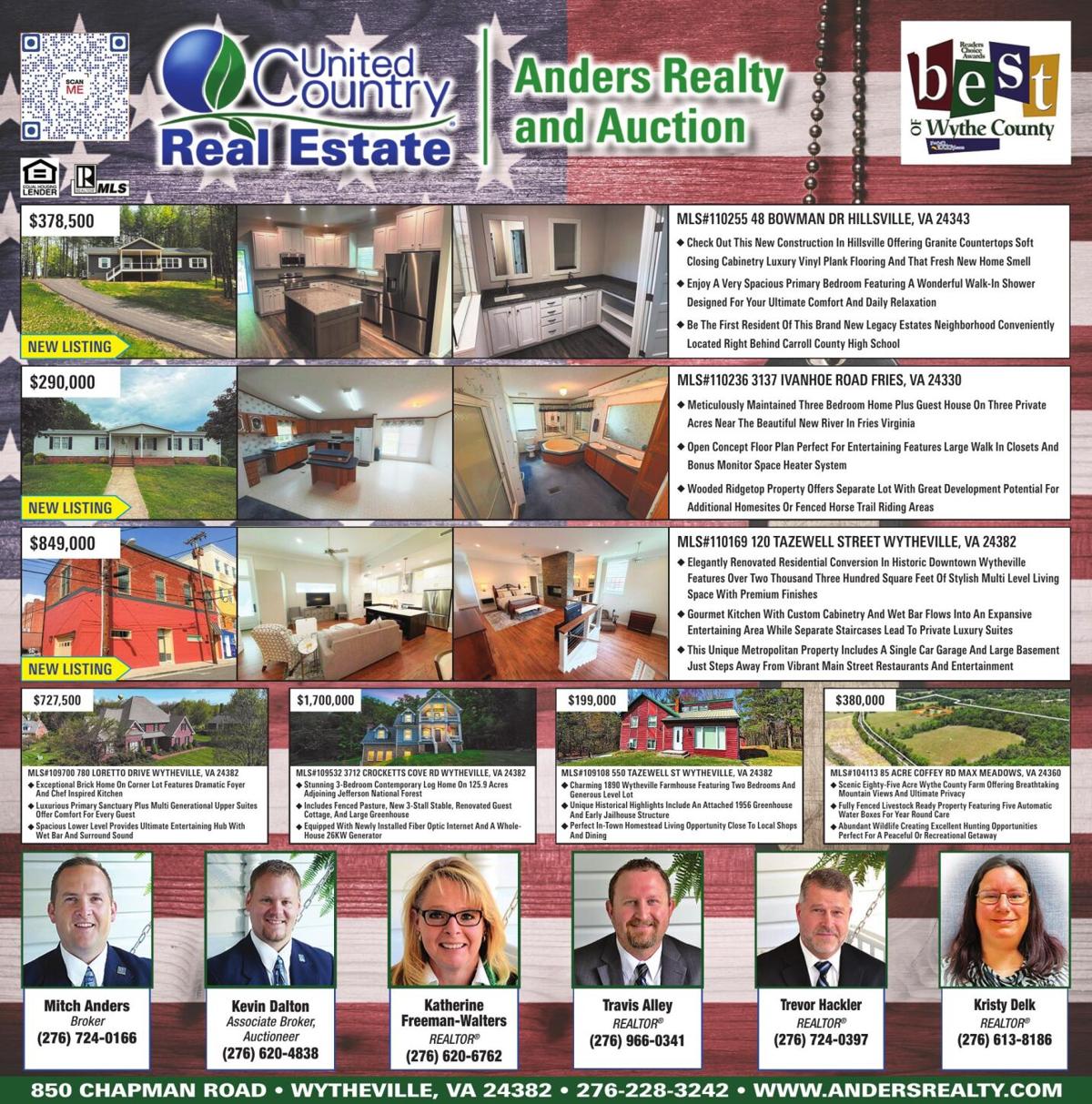 UNITED COUNTRY/ANDERS RE