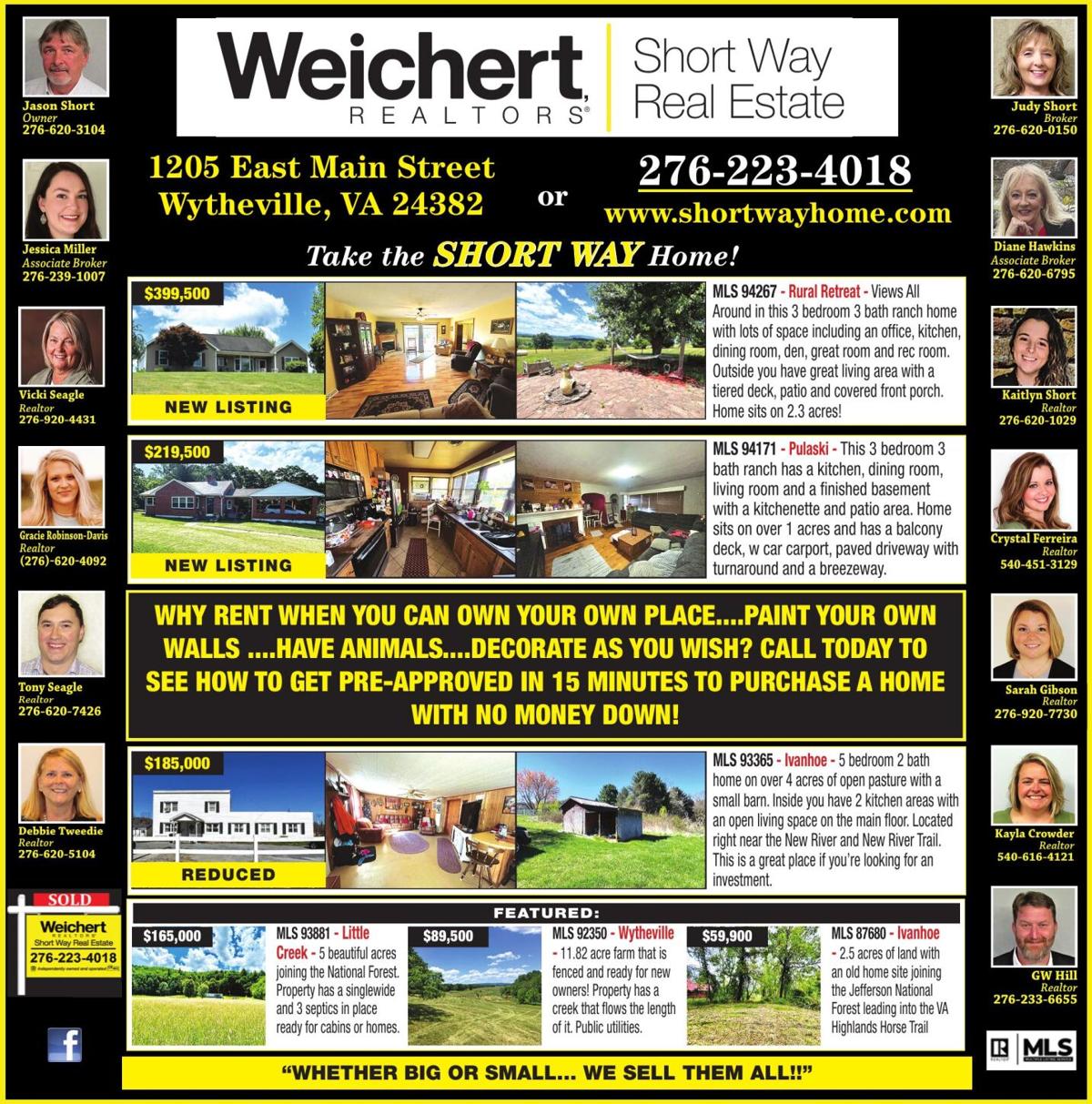 SHORT WAY REAL ESTATE INC.