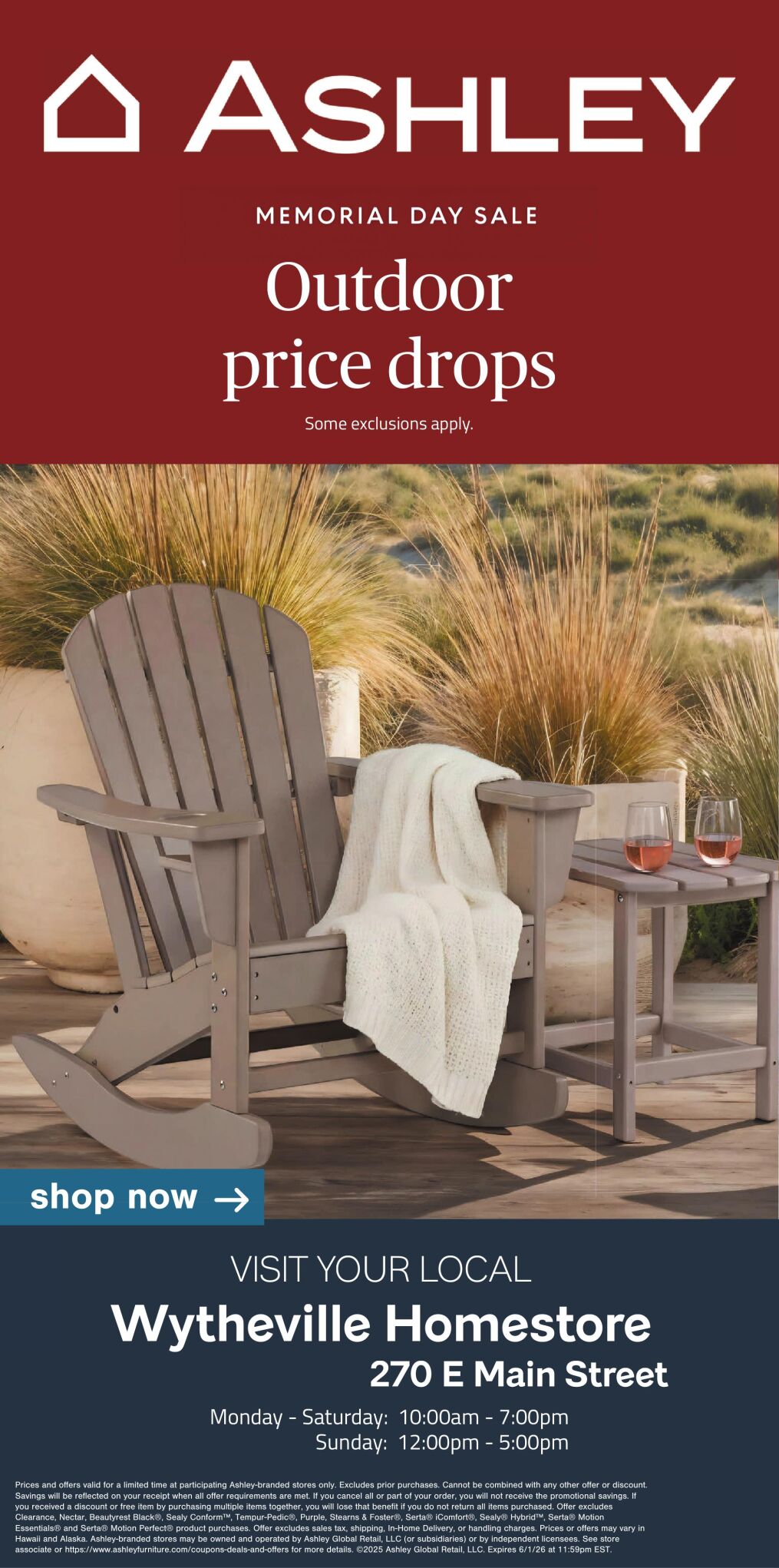 ASHLEY HOMES STORES - WYTHEVILLE