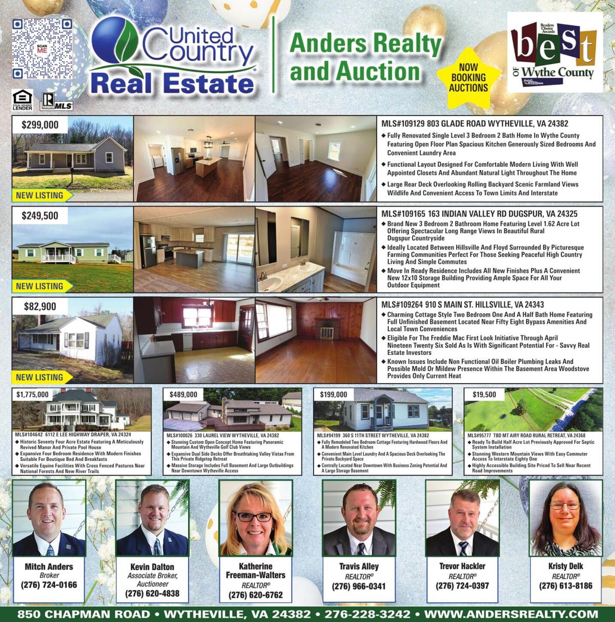 UNITED COUNTRY/ANDERS RE