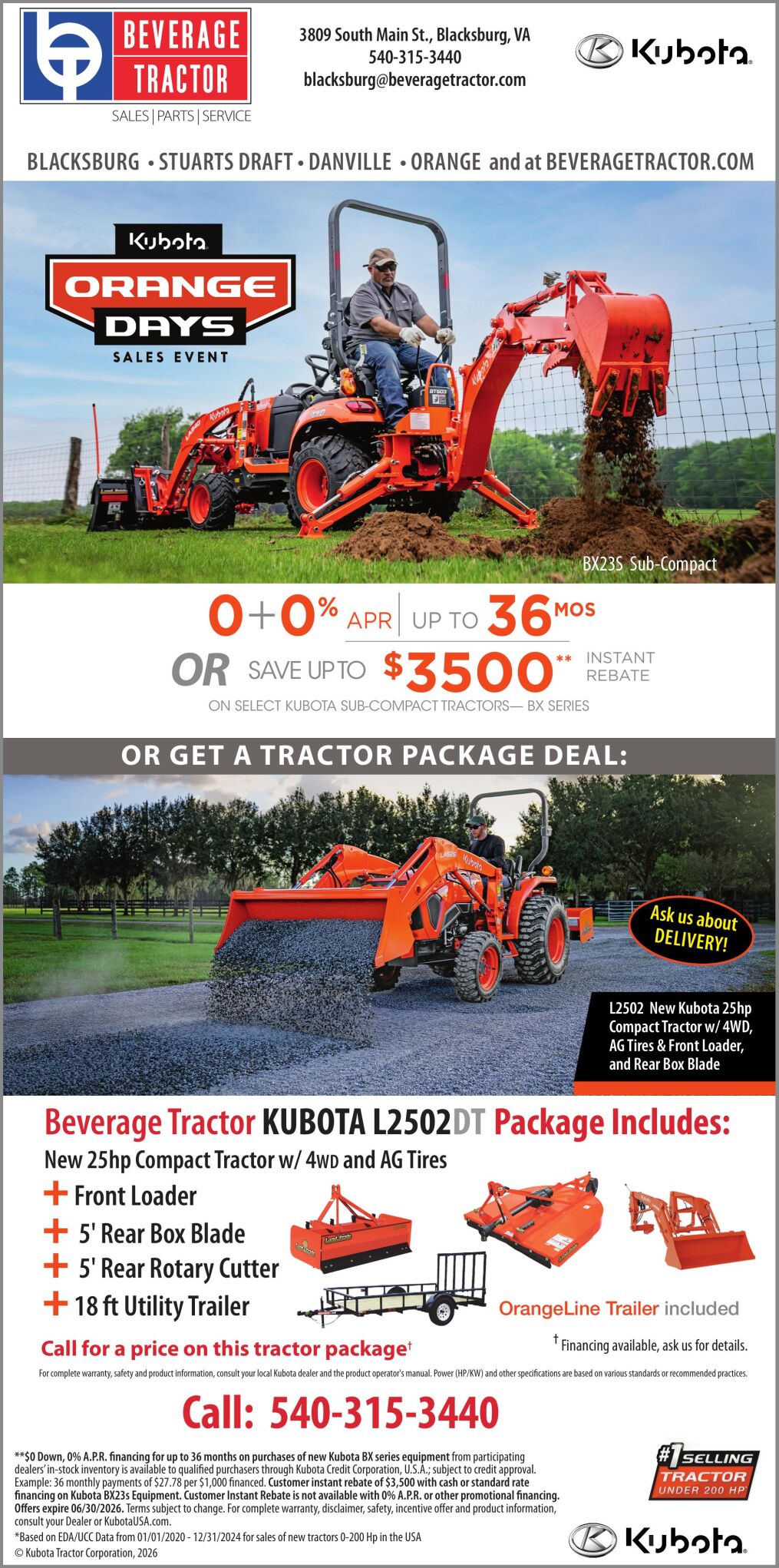 BEVERAGE TRACTOR