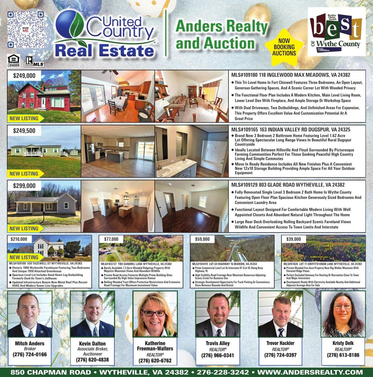 UNITED COUNTRY/ANDERS RE