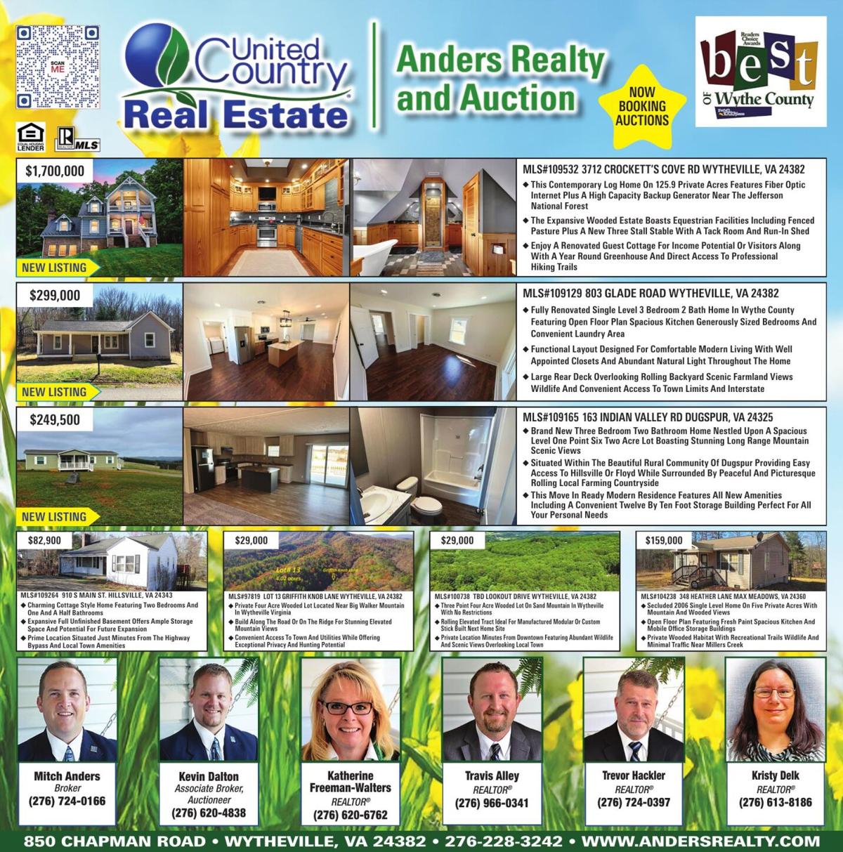 UNITED COUNTRY/ANDERS RE