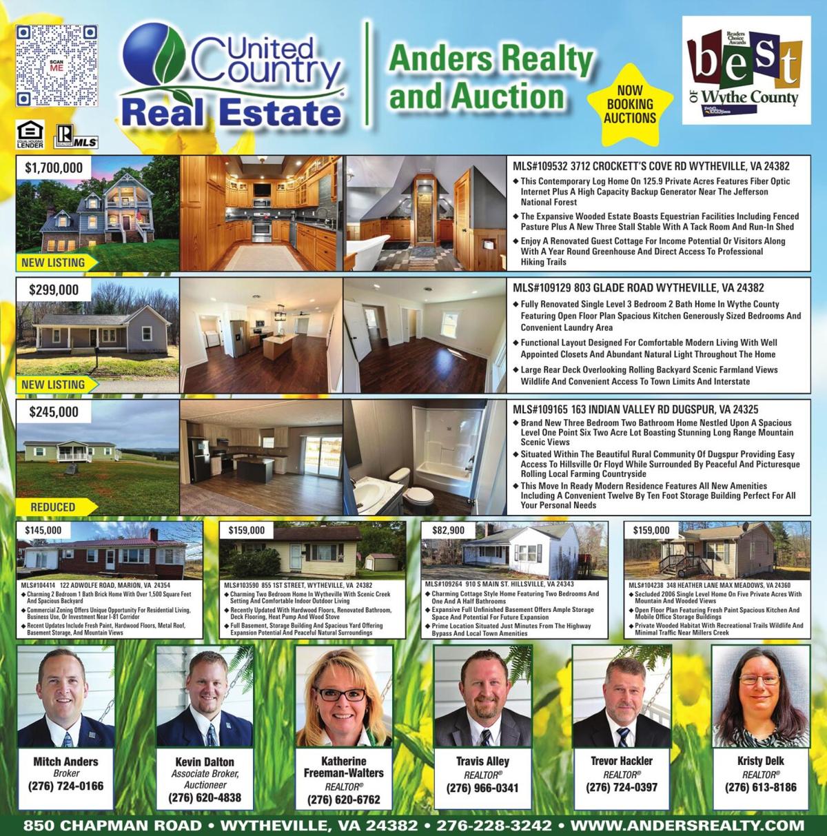 UNITED COUNTRY/ANDERS RE