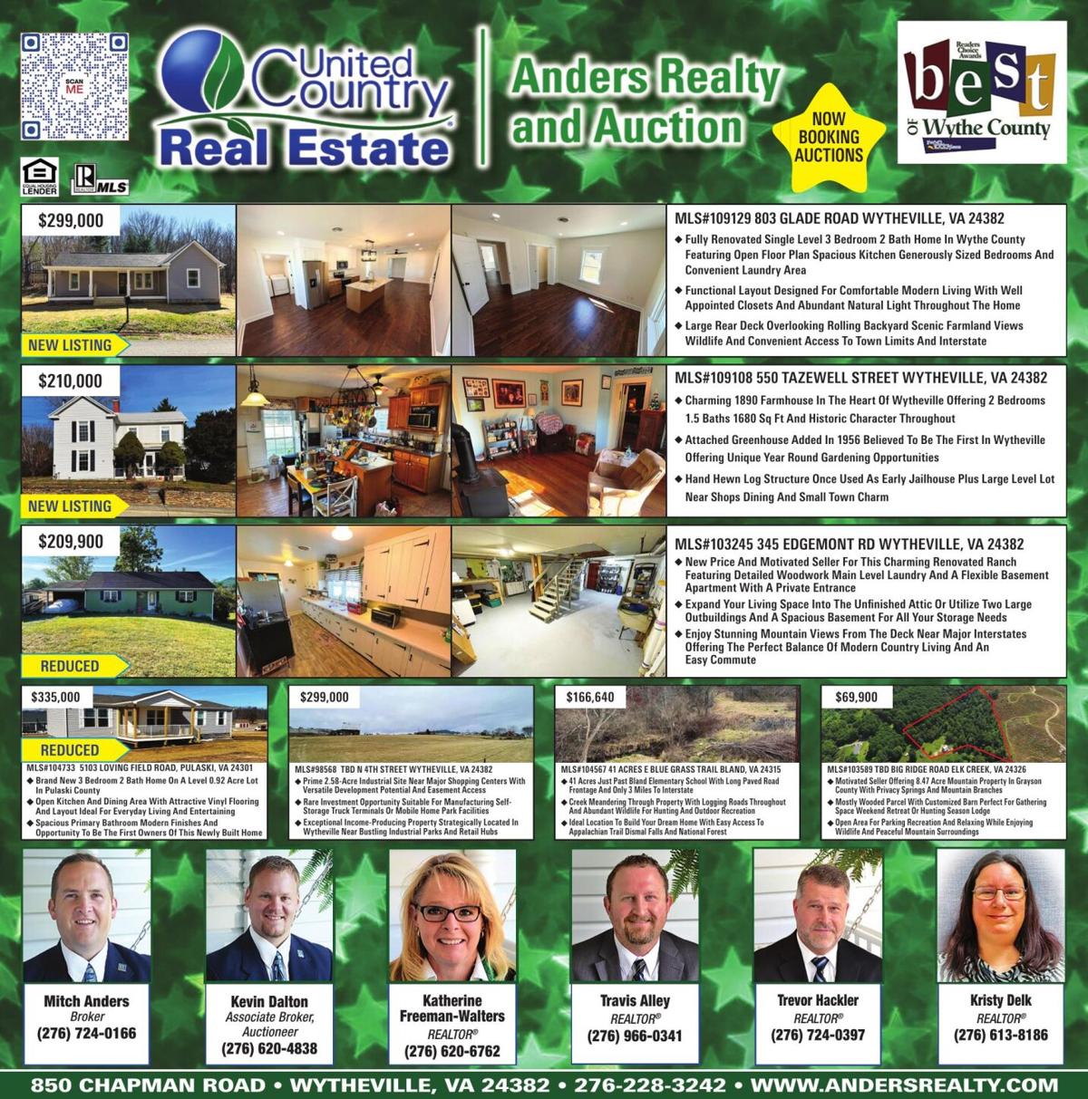 UNITED COUNTRY/ANDERS RE