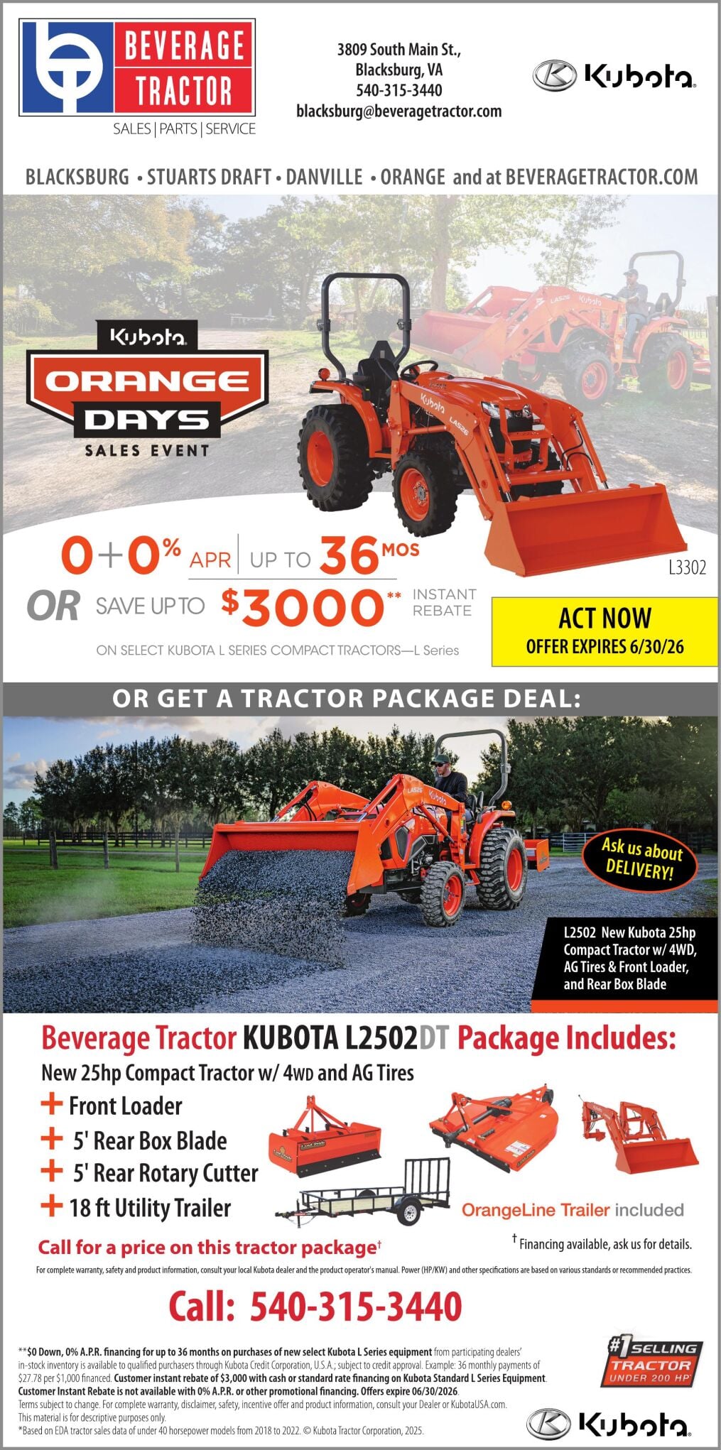BEVERAGE TRACTOR