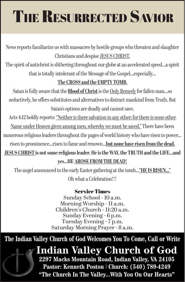 INDIAN VALLEY CH OF GOD