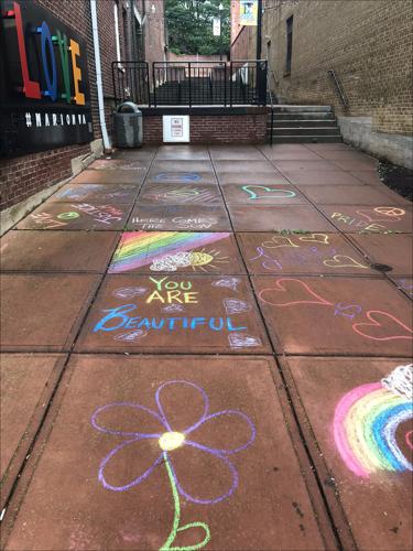 Pride Chalk art