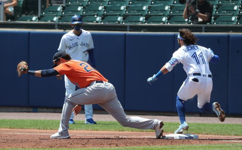 Toronto Blue Jays take on the Houston Astros in game three of a three game home stands