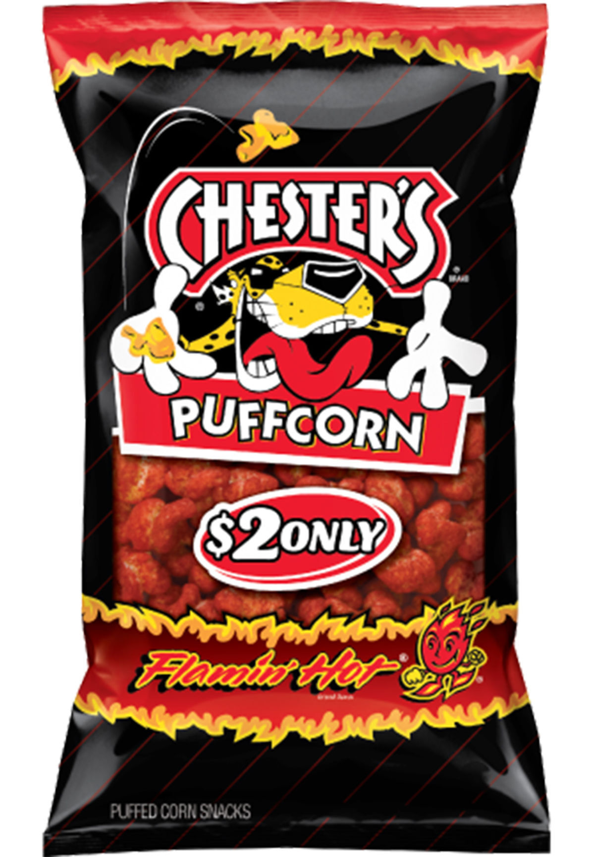 1995 Frito Lay Super Grab Chester's Flamin' HOT Fries Bag