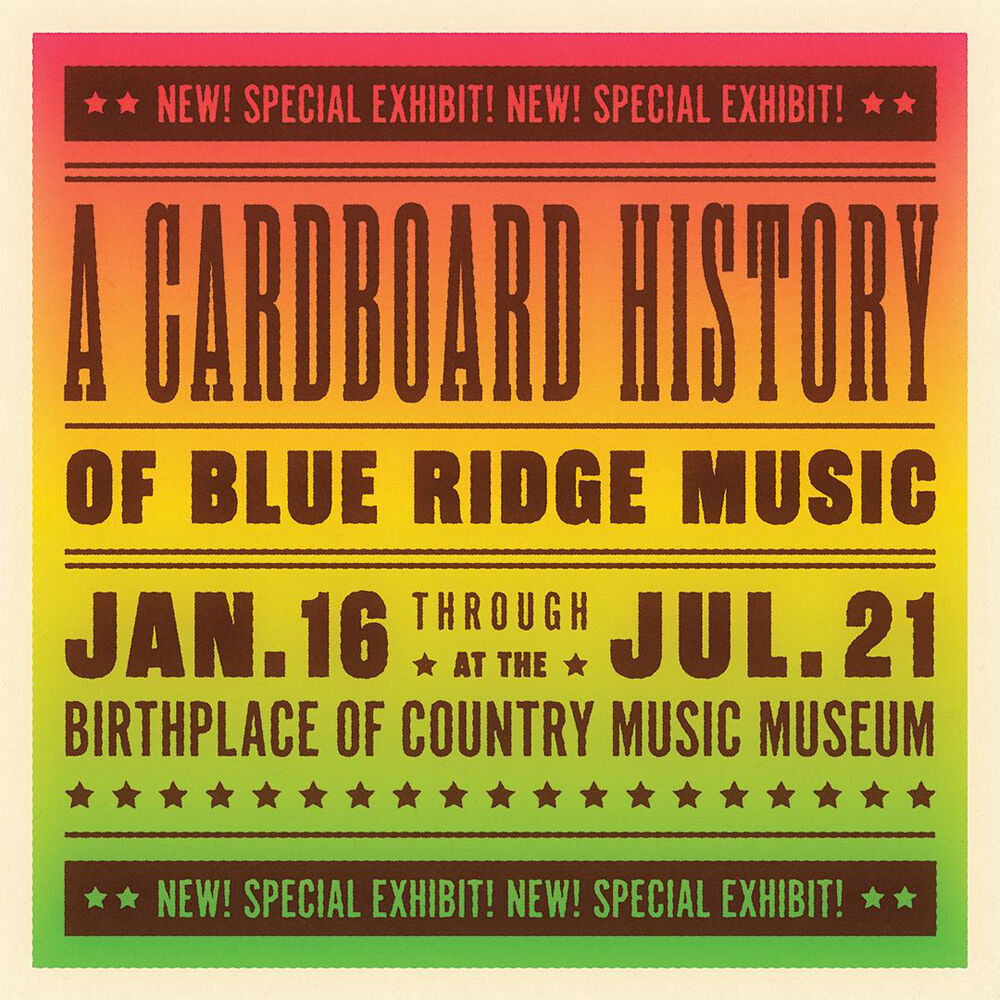 A Cardboard History of Blue Ridge Music exhibit opens at Bristol