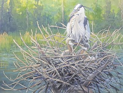 Blue Herons of Bastian