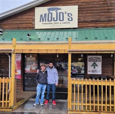 Father and son at Mojo's