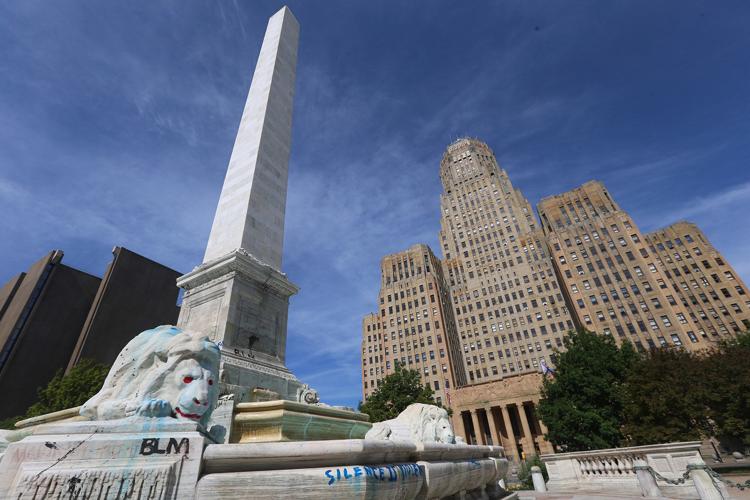 McKinley Monument damage