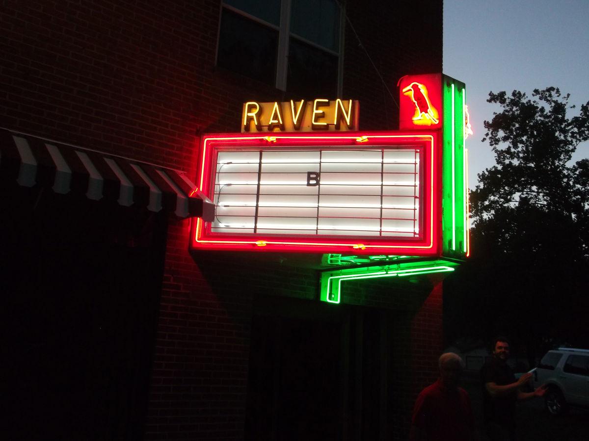 Raven Theater marquee lights up Richlands News