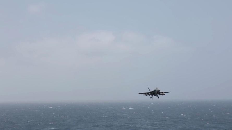Flight operations aboard USS George H.W. Bush