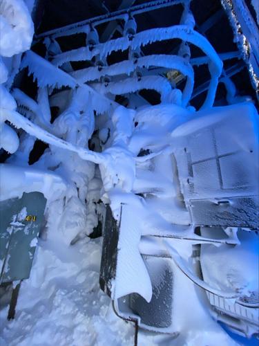 Frozen National Grid substation #1