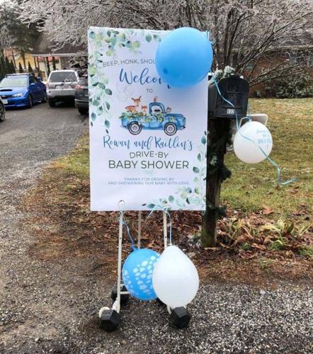 Baby shower sign