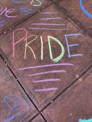 Pride Chalk art