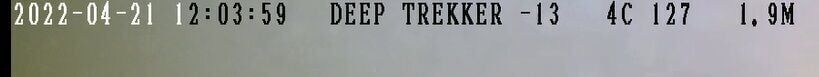 Deep Trekker screenshot of data