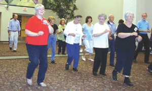 Learning to dance in a line