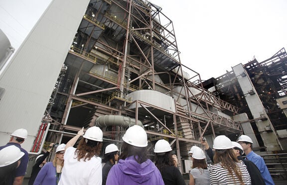 International Students and Teachers Tour Dominion Virginia Power's Dutch Gap Power Plant