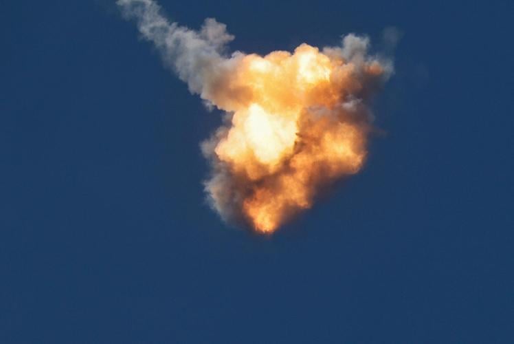 Projectile is intercepted over Lebanon, as seen from northern Israel