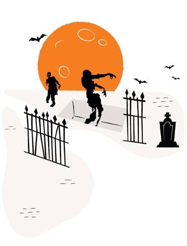 Halloween -- Divide yard into zones