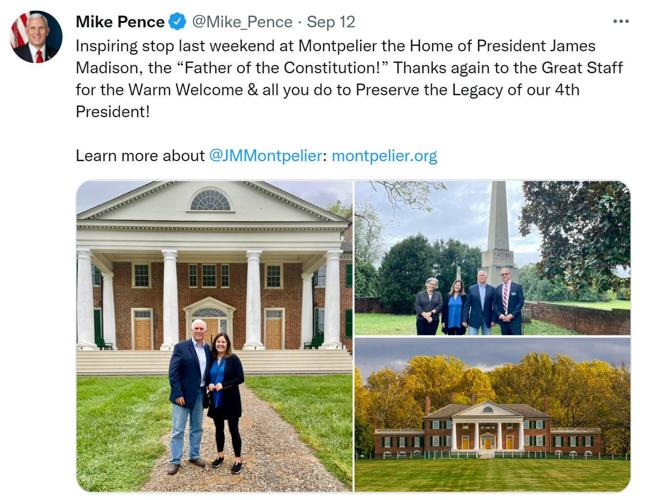 Mike Pence at Montpelier tweet