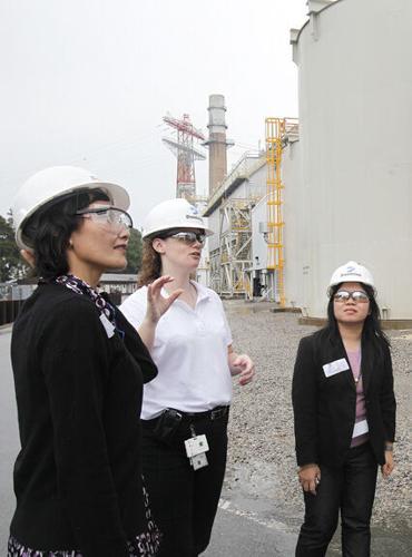 International Students and Teachers Tour Dominion Virginia Power's Dutch Gap Power Plant