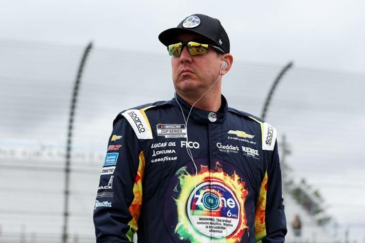 NASCAR Cup Series driver Kyle Busch looks on during practice and qualifying for the Go Bowling at The Glen at Watkins Glen International on May 9, 2026.
