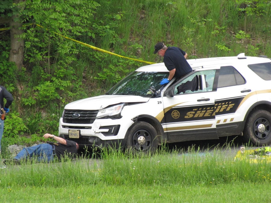 Updated Suspect shot; police hurt in Wythe chase, crash Latest