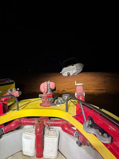 SML boat runs aground