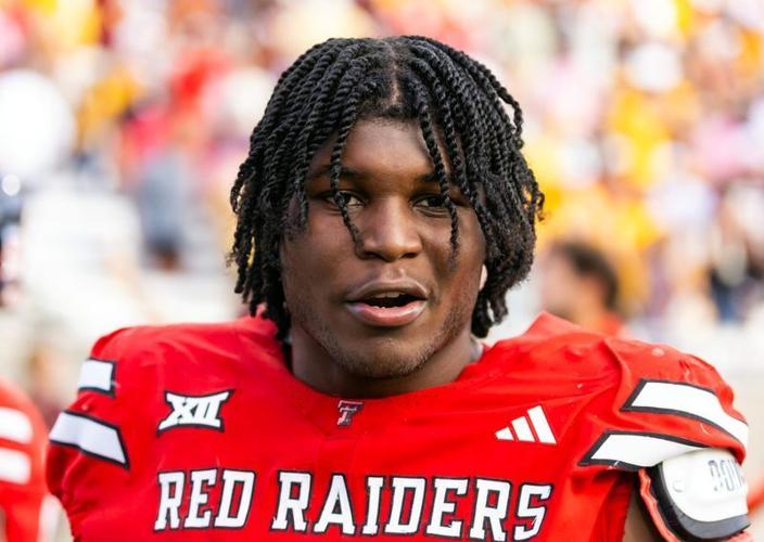 Oct 18, 2025; Tempe, Arizona, USA; Texas Tech Red Raiders linebacker David Bailey (31) reacts as he walks off the field following the game against the Arizona State Sun Devils at Mountain America Stadium. Mandatory Credit: Mark J. Rebilas-Imagn Images