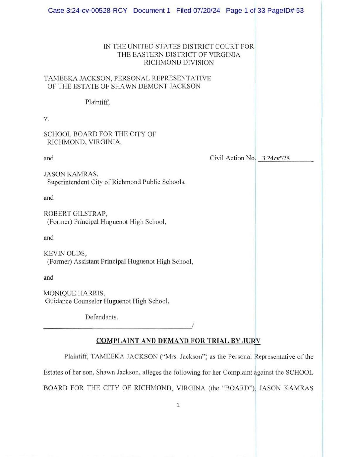 Jackson Complaint