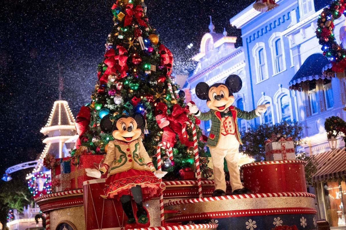 Mickey’ s Once Upon a Christmastime Parade is just one of the holiday highlights that guests can experience during Mickey’ s Very Merry Christmas Party at Magic Kingdom Park in Lake Buena Vista, Fla..