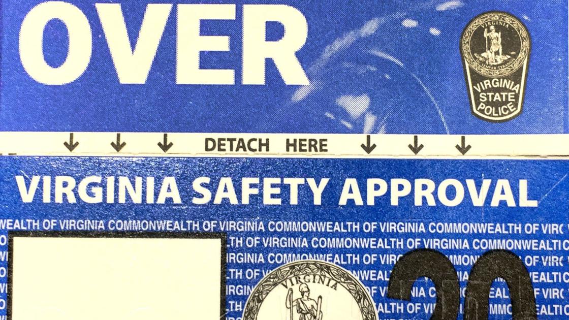 Virginia State Inspection Sticker 2025