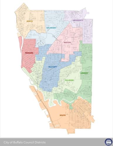 New Buffalo Common Council districts map
