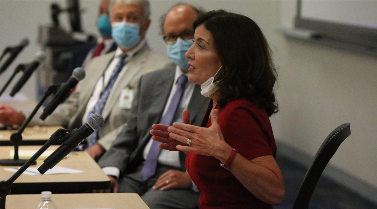 Lt. Gov. Kathy Hochul tours Jacobs School of Medicine